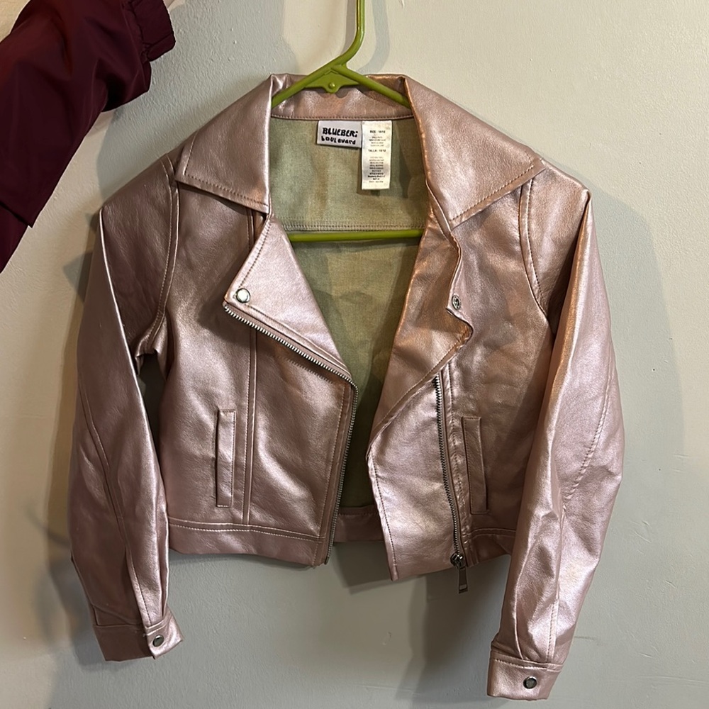 Blank NYC Women's Pink Metallic Jacket